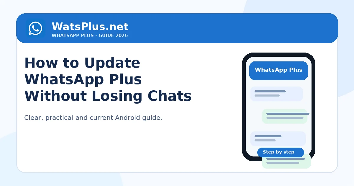 How to Update WhatsApp Plus Without Losing Chats