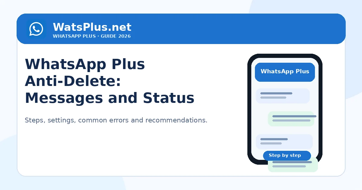 WhatsApp Plus Anti-Delete for Messages and Status — second image