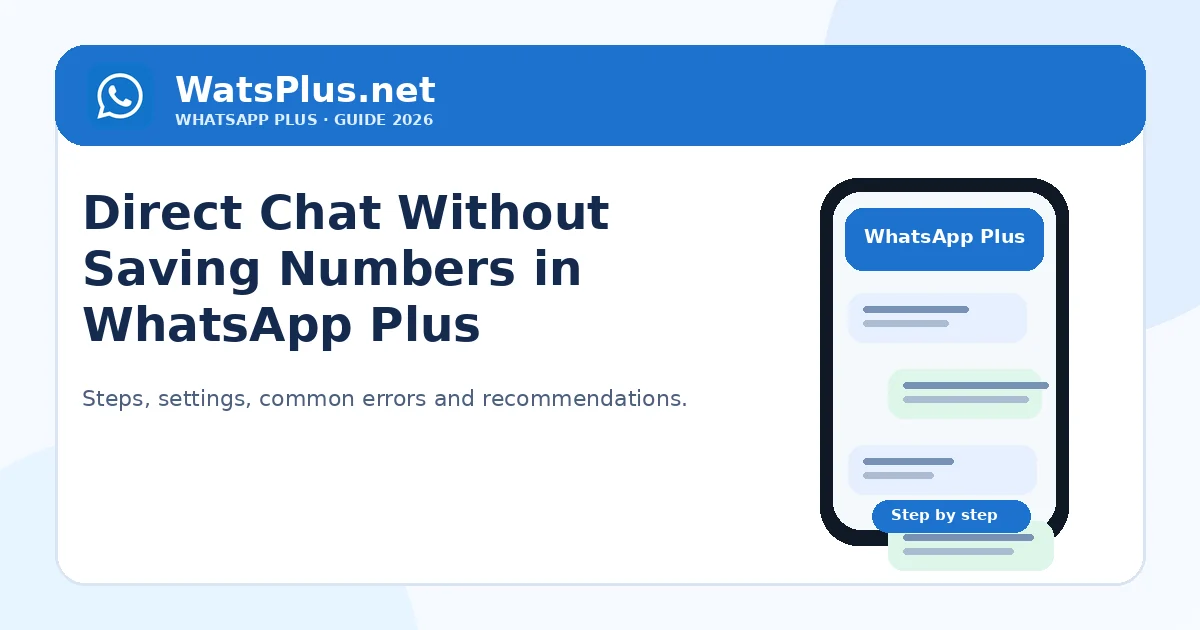 Direct WhatsApp Plus Chat Without Saving Numbers — second image