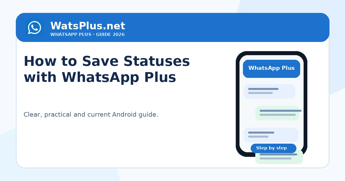 How to Save WhatsApp Status with WhatsApp Plus
