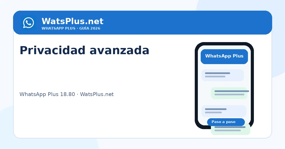 Funciones de WhatsApp Plus