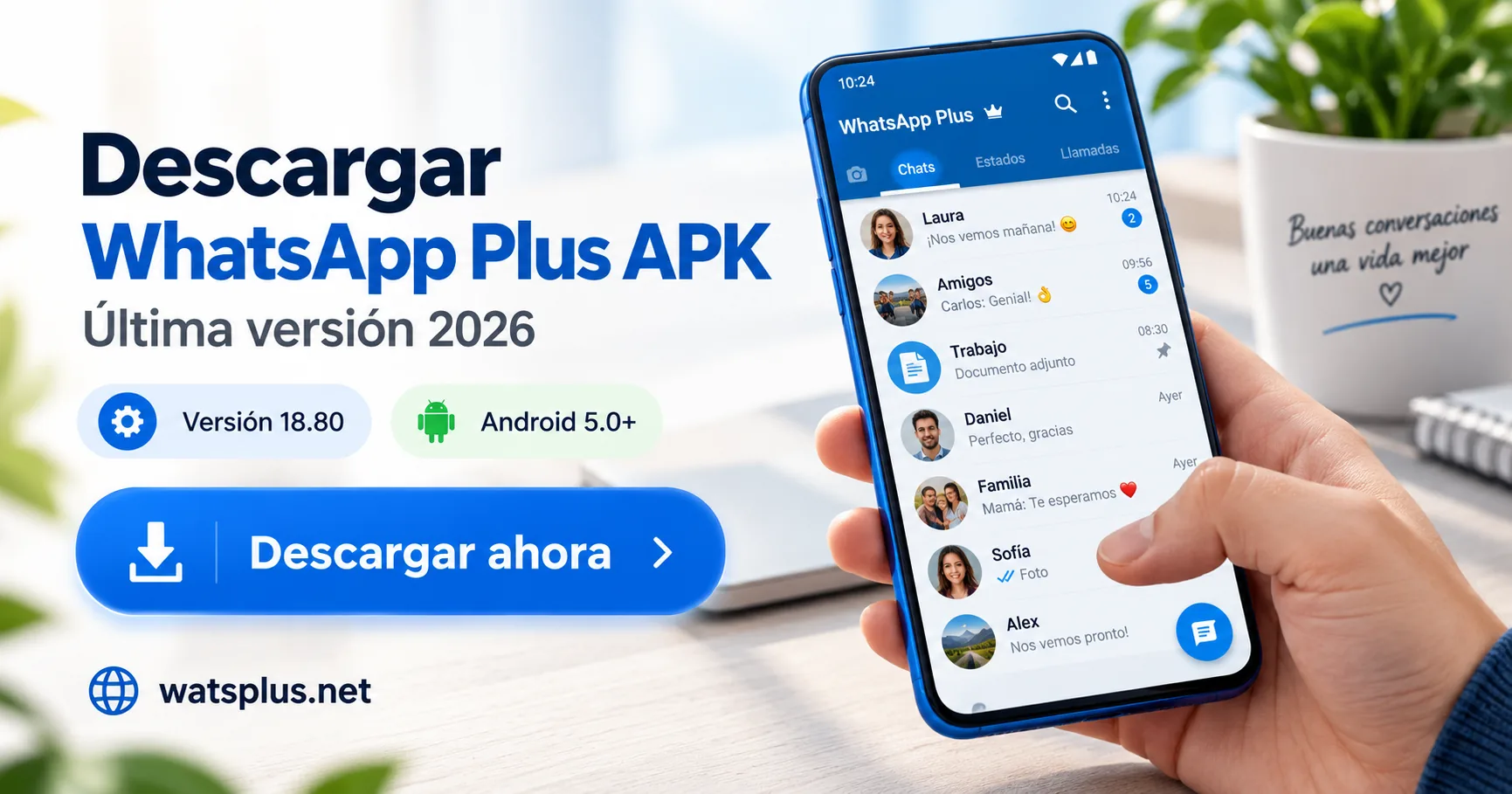 Guía visual y funciones de WhatsApp Plus