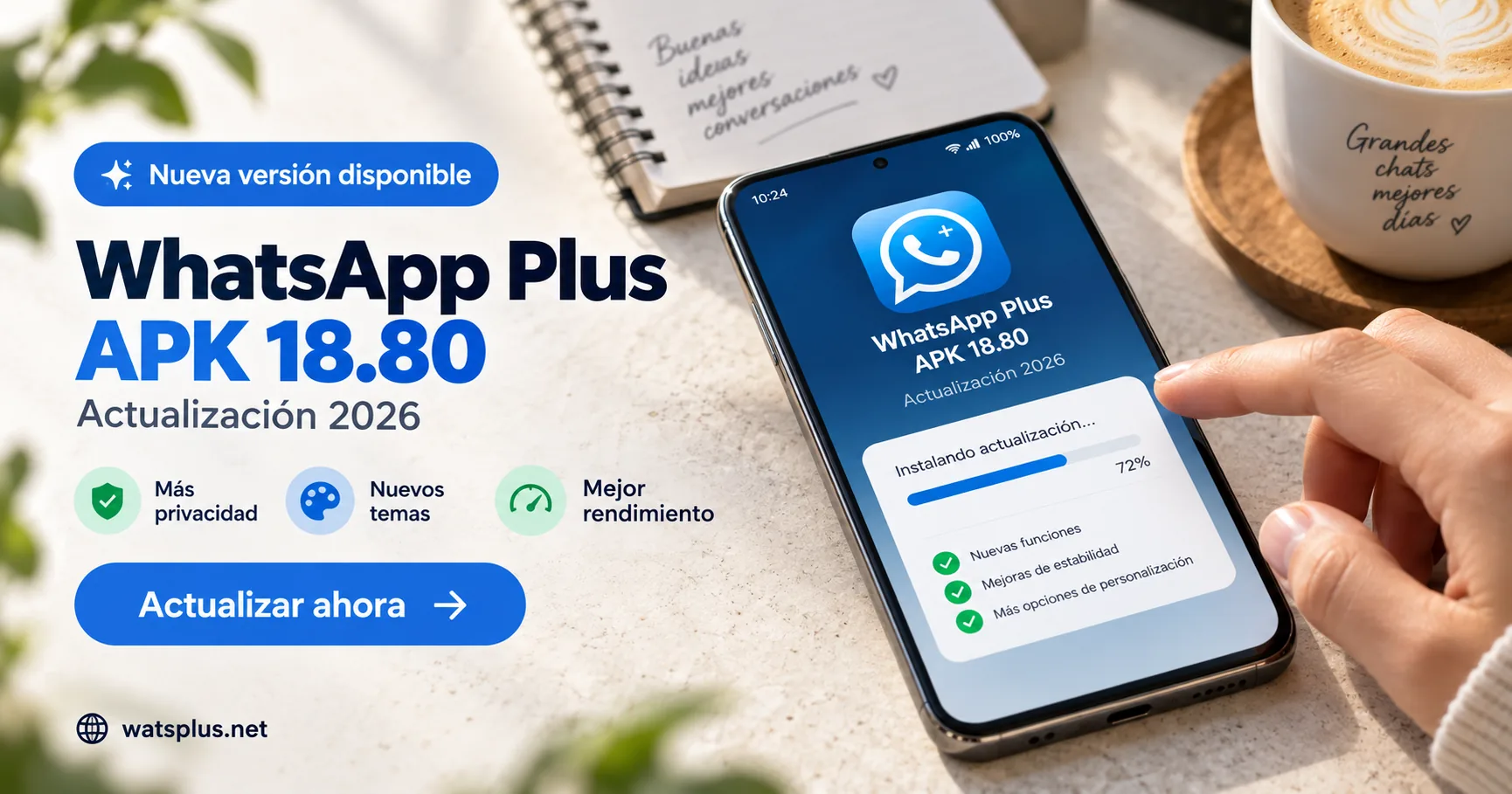Guía visual y funciones de WhatsApp Plus