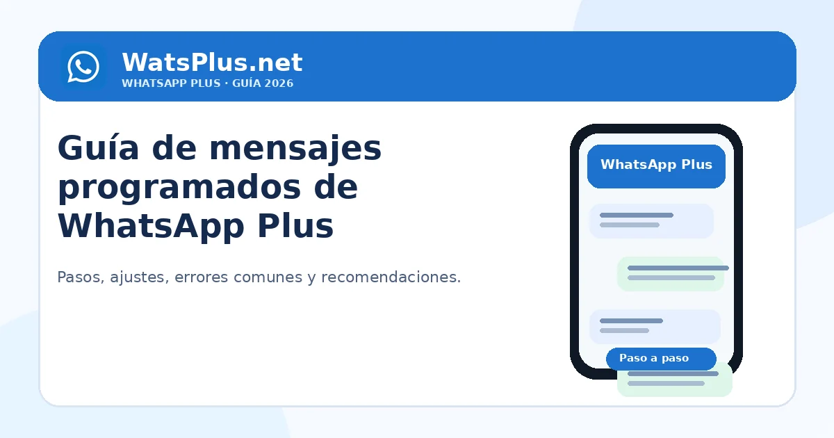 Mensajes programados en WhatsApp Plus — segunda imagen