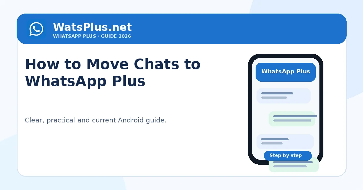 How to Move Chats to WhatsApp Plus