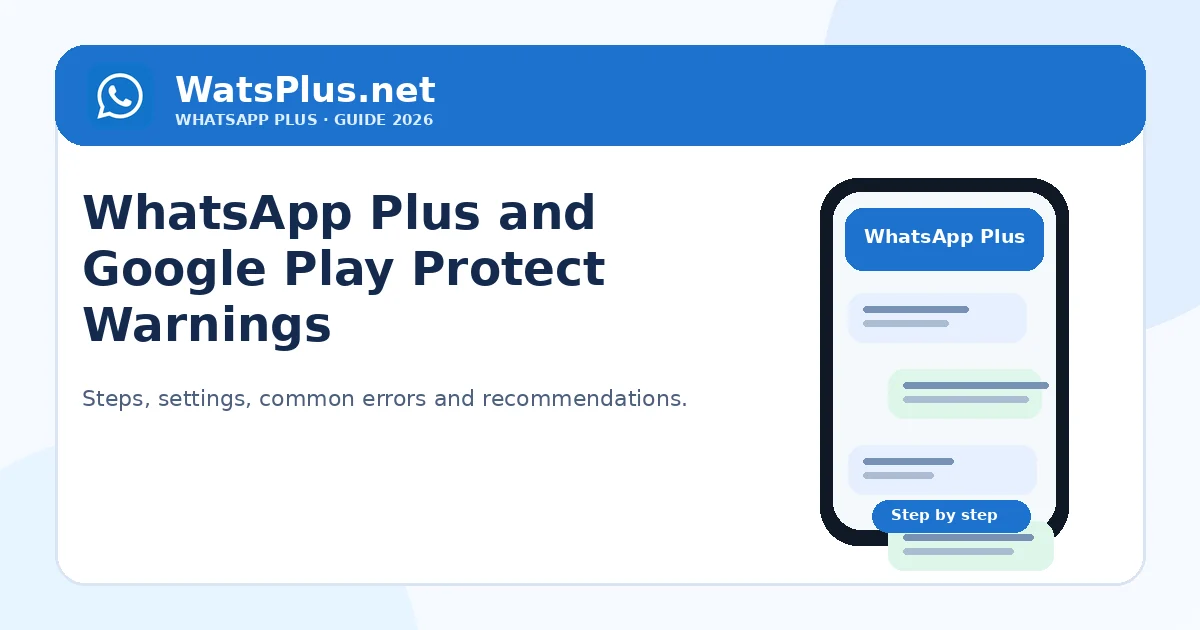 WhatsApp Plus and Google Play Protect Warnings — second image