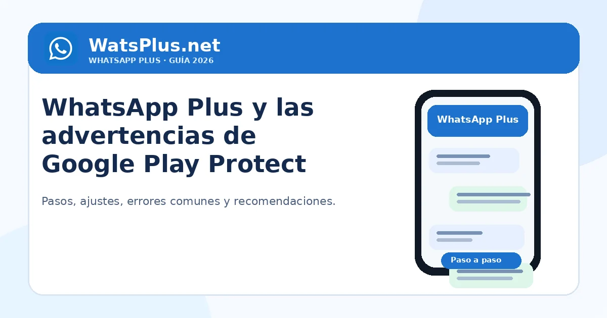 WhatsApp Plus y las advertencias de Google Play Protect — segunda imagen