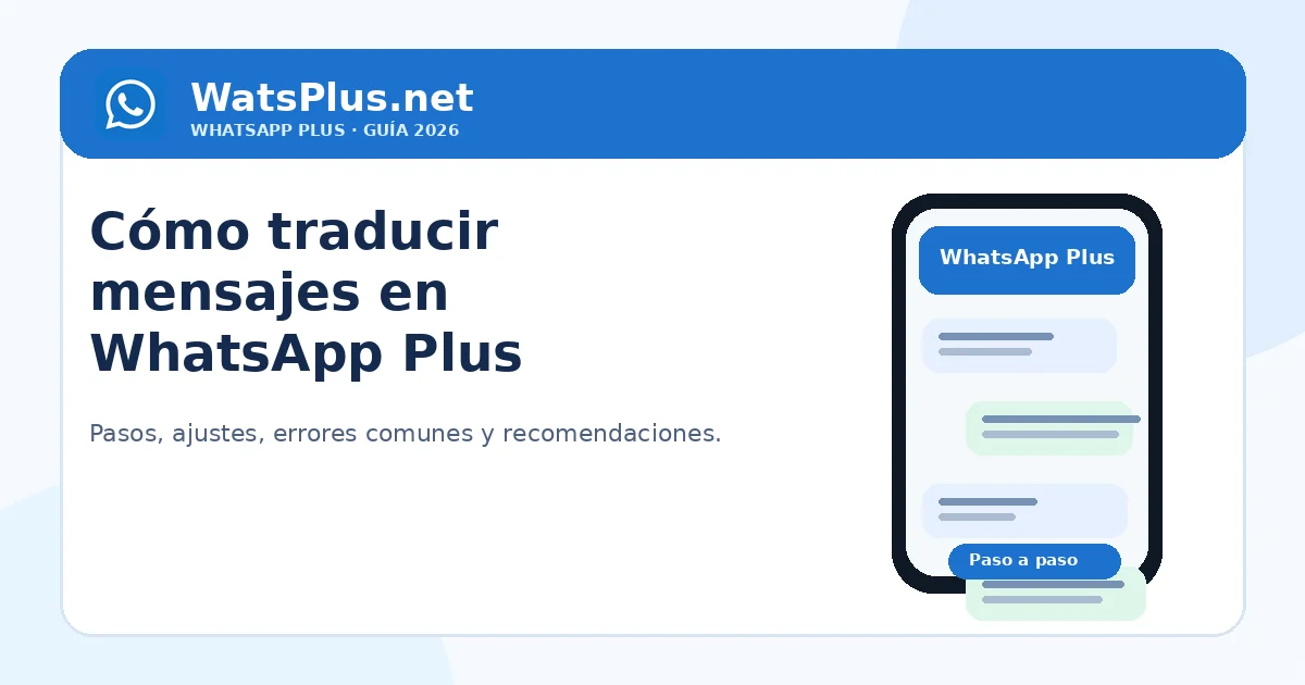Cómo traducir mensajes en WhatsApp Plus — segunda imagen