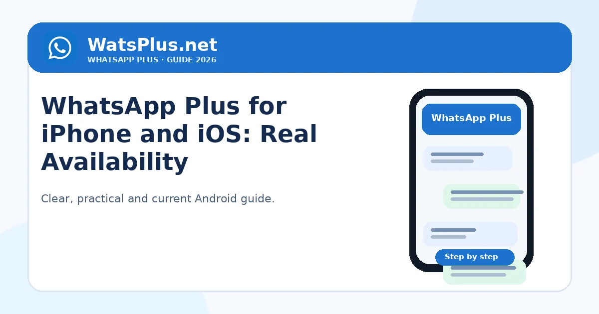 WhatsApp Plus for iPhone and iOS