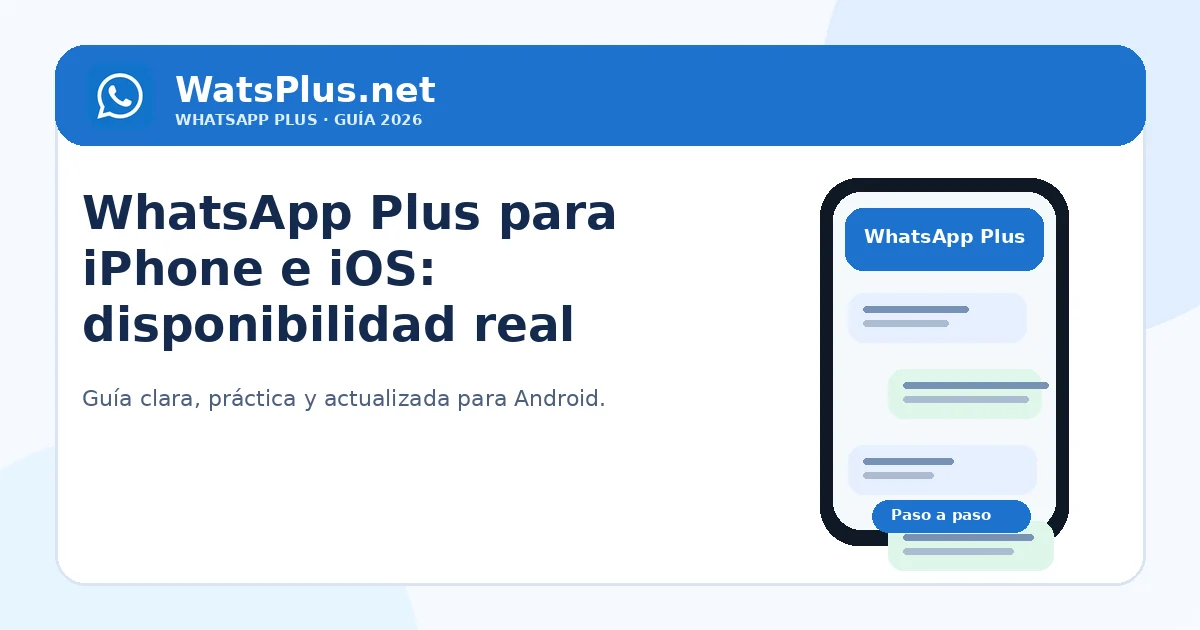 WhatsApp Plus para iPhone e iOS