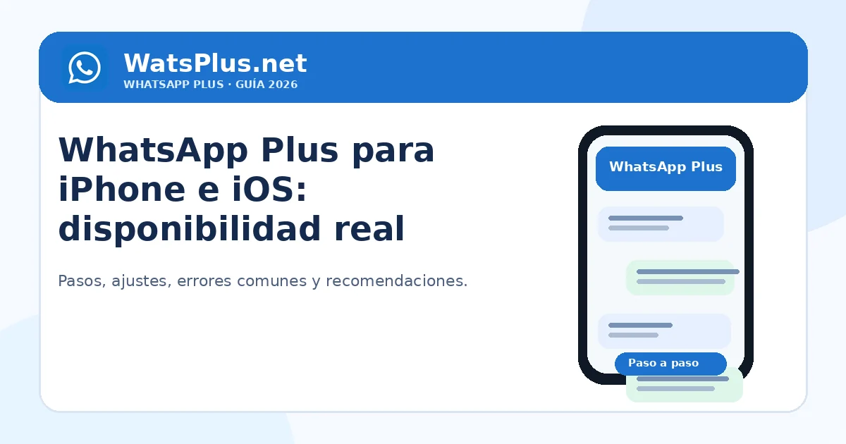 WhatsApp Plus para iPhone e iOS — segunda imagen